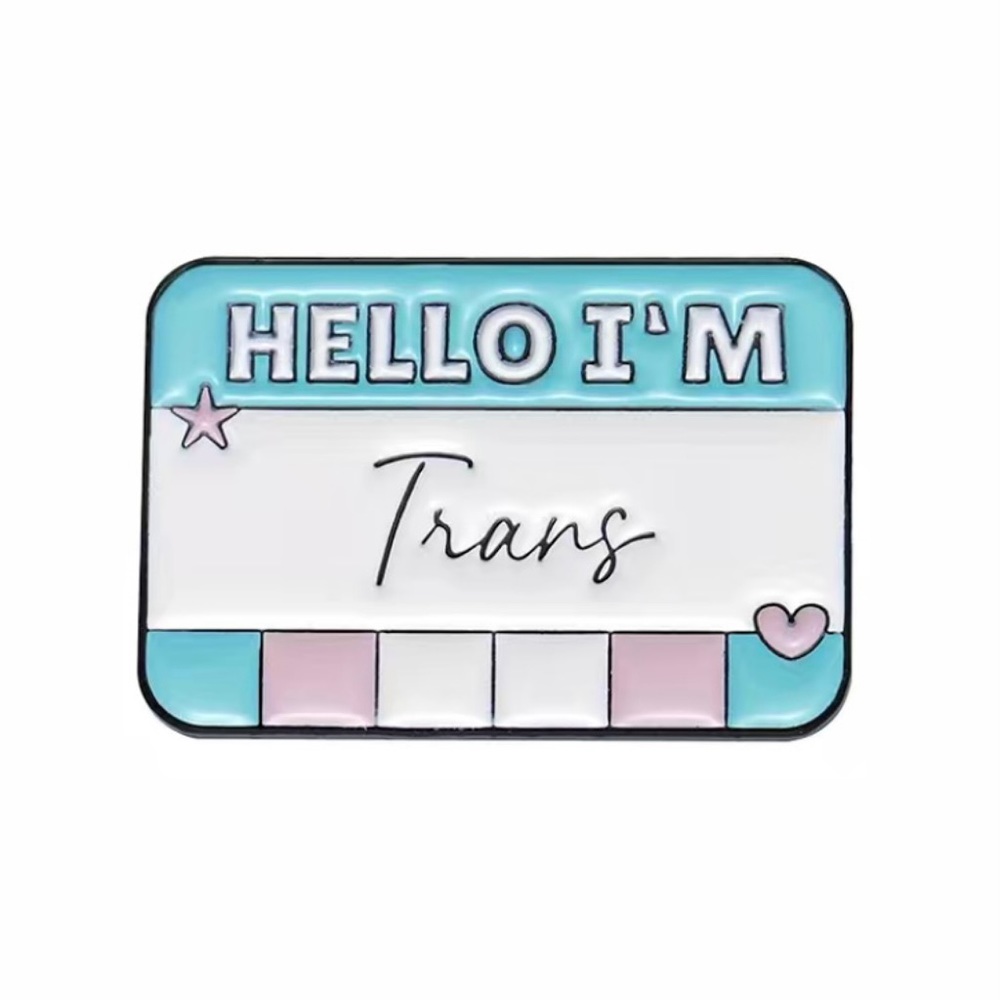Trans Pride Flag Pin Gay Rights Transgender LGBTQ 1.2in x 0.8in NEW